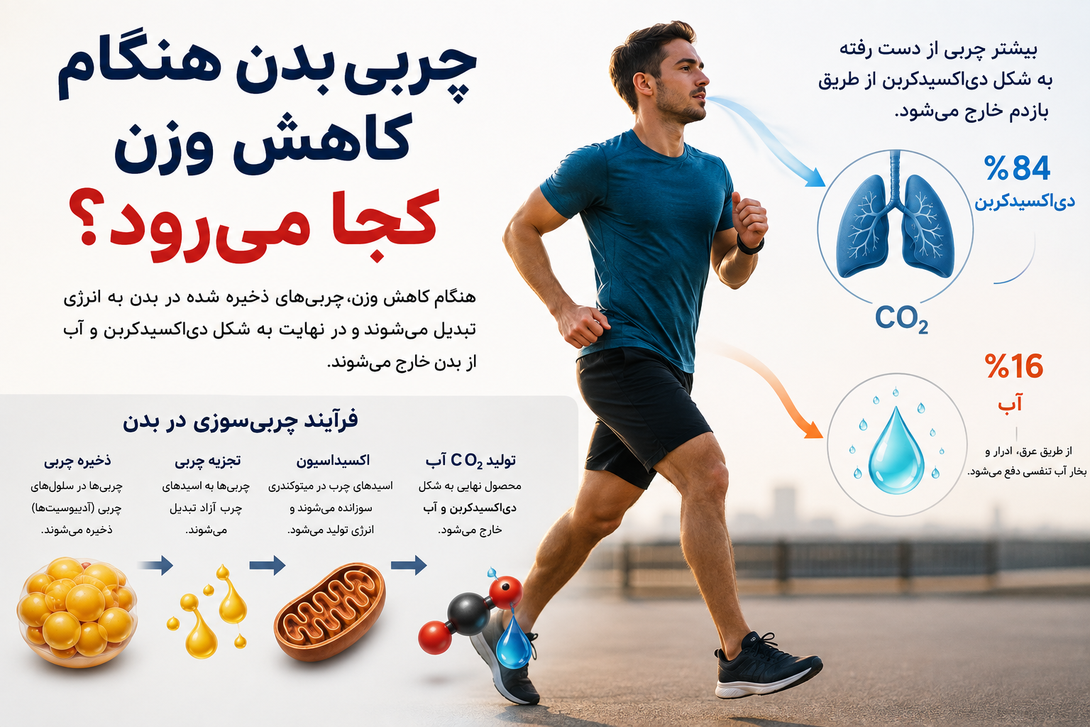 چربی بدن هنگام کاهش وزن کجا میرود